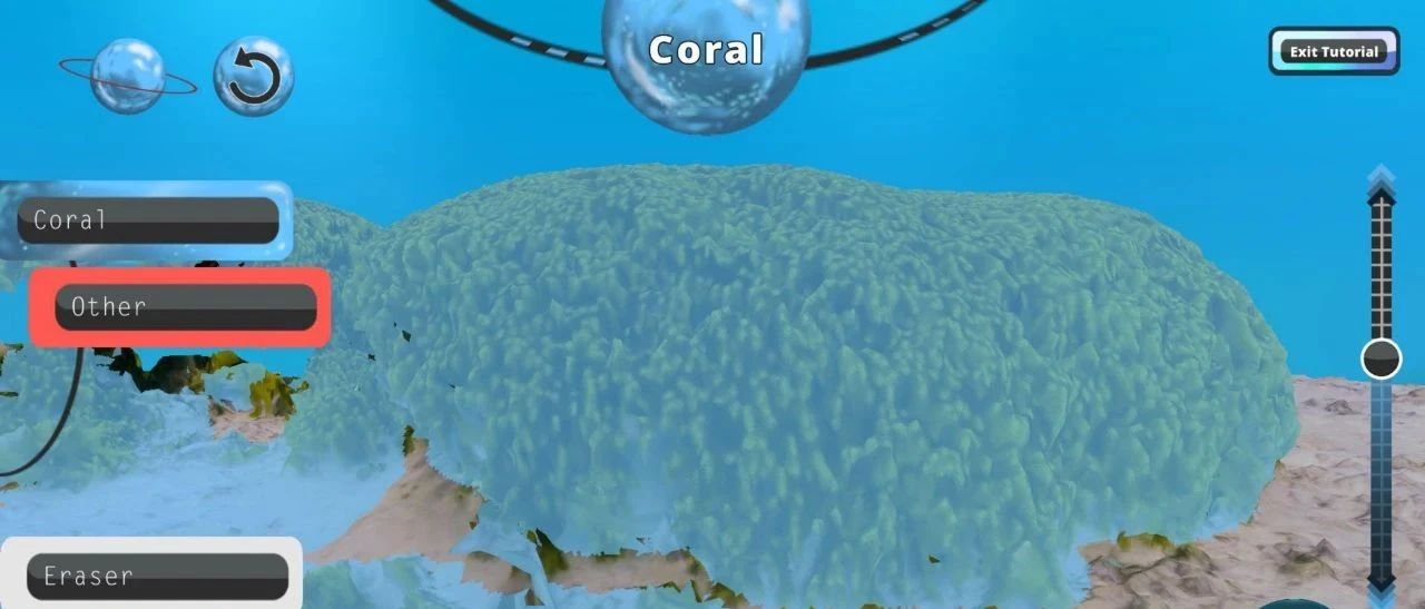 Now, you have a chance to play a game to save the coral.